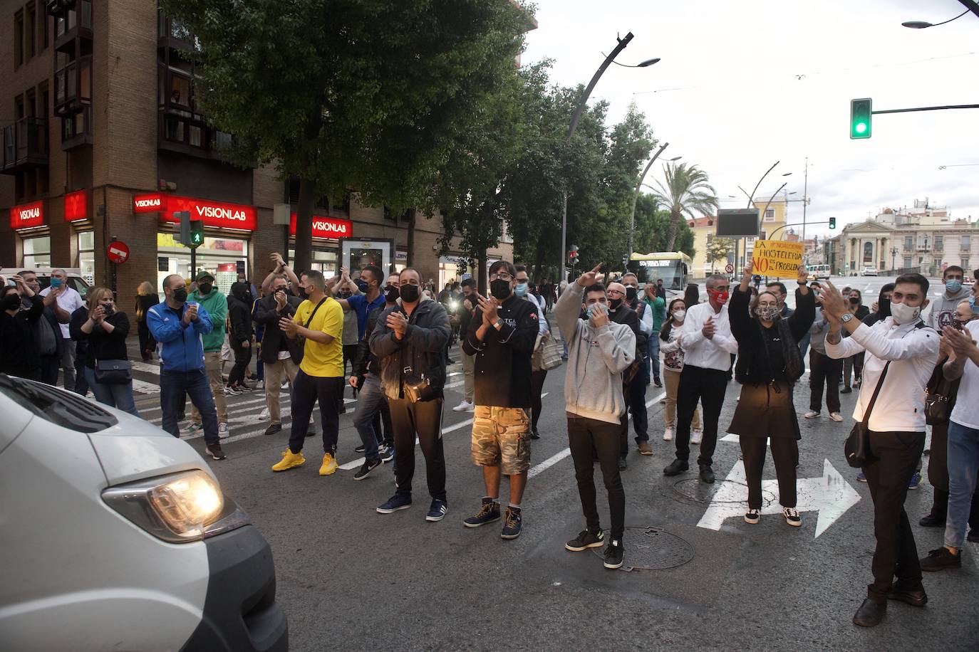 Fotos: Los hosteleros protestan en Murcia