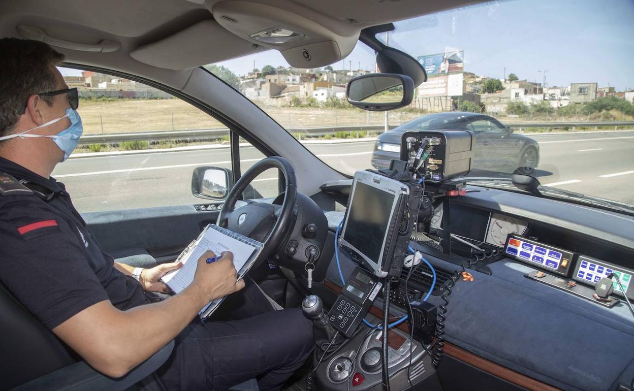 Un radar de la Policía Local de Cartagena, en una fotografía de archivo.