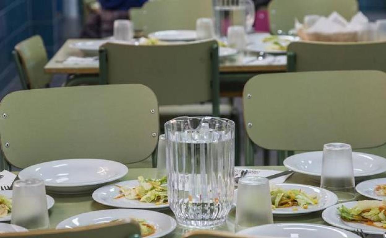 Un comedor escolar de la Región, en una imagen de archivo. 