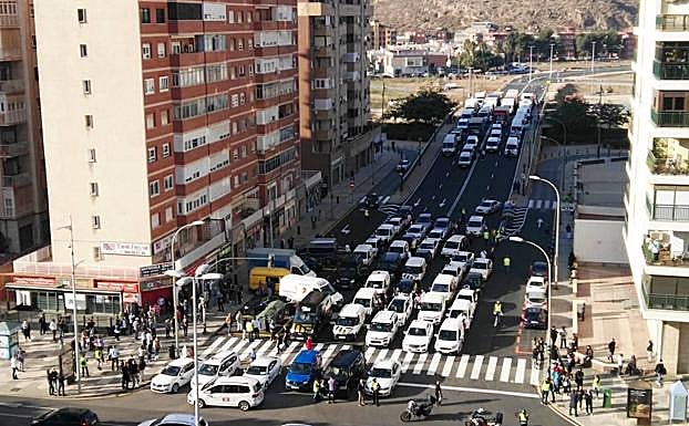 Manifestación de hosteleros en Cartagena. 