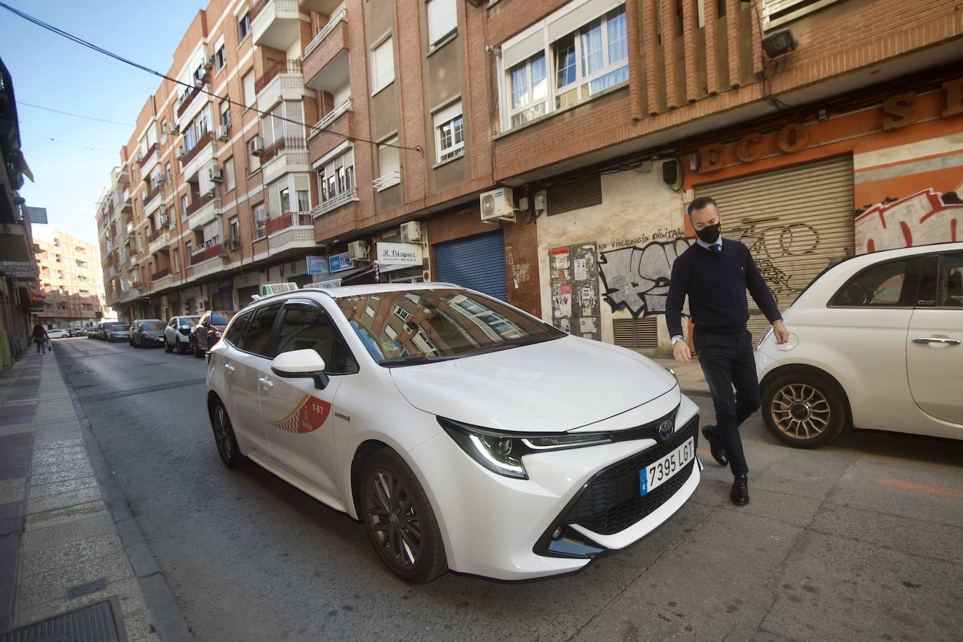 Fotos: Los taxistas de Murcia repartirán pedidos de bares y restaurantes