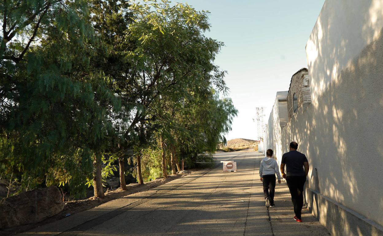 La zona donde fue encontrado el cadáver este domingo. 