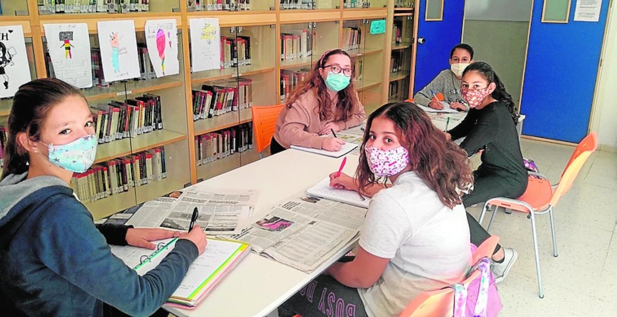 Alumnas del IES El Bohío de Los Dolores (Cartagena).