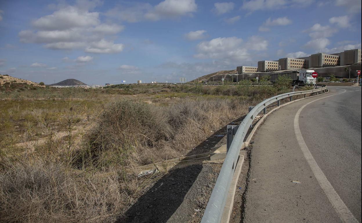 Terrenos municipales ofrecidos al Ministerio para construir la Ciudad de la Justicia.