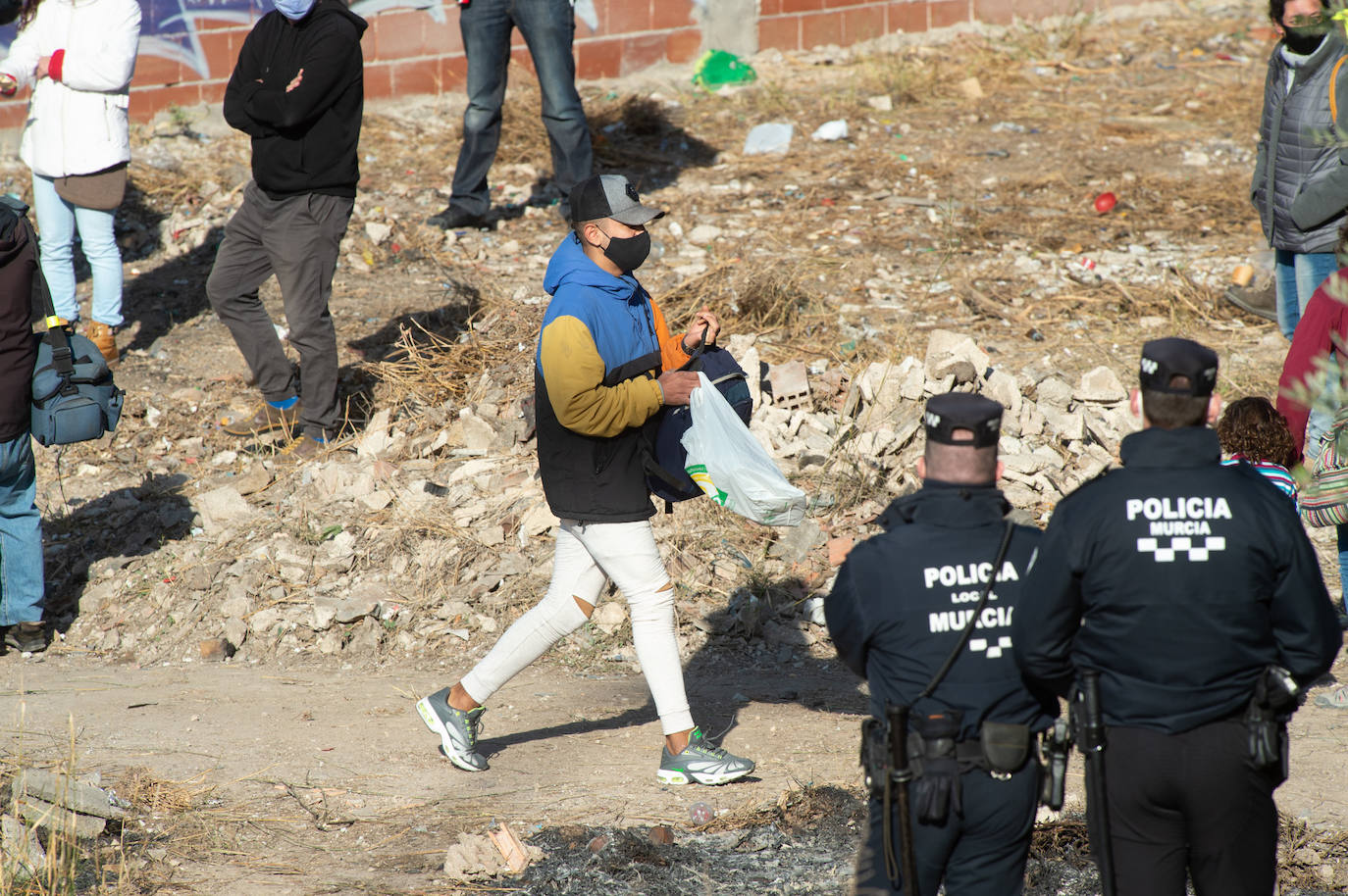 Fotos: Protestas por el desalojo de un edificio ocupado en el barrio murciano de San Pío