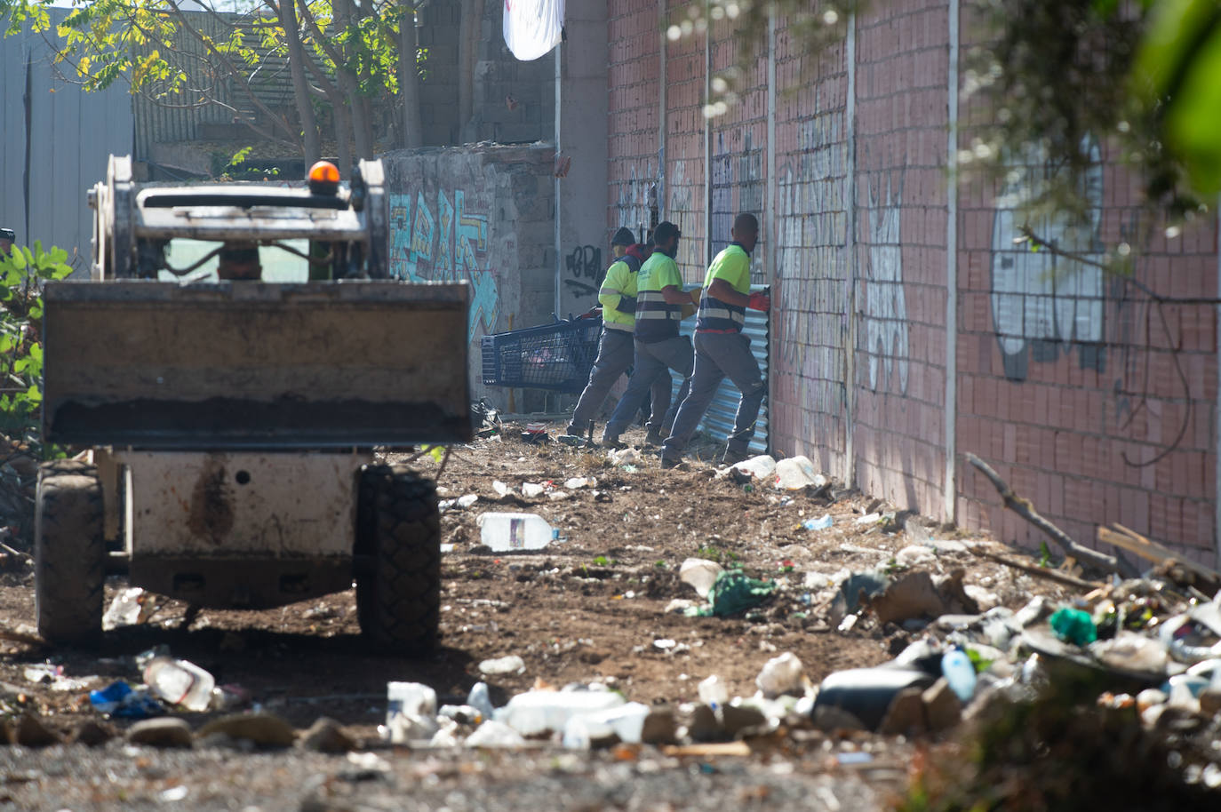 Fotos: Protestas por el desalojo de un edificio ocupado en el barrio murciano de San Pío