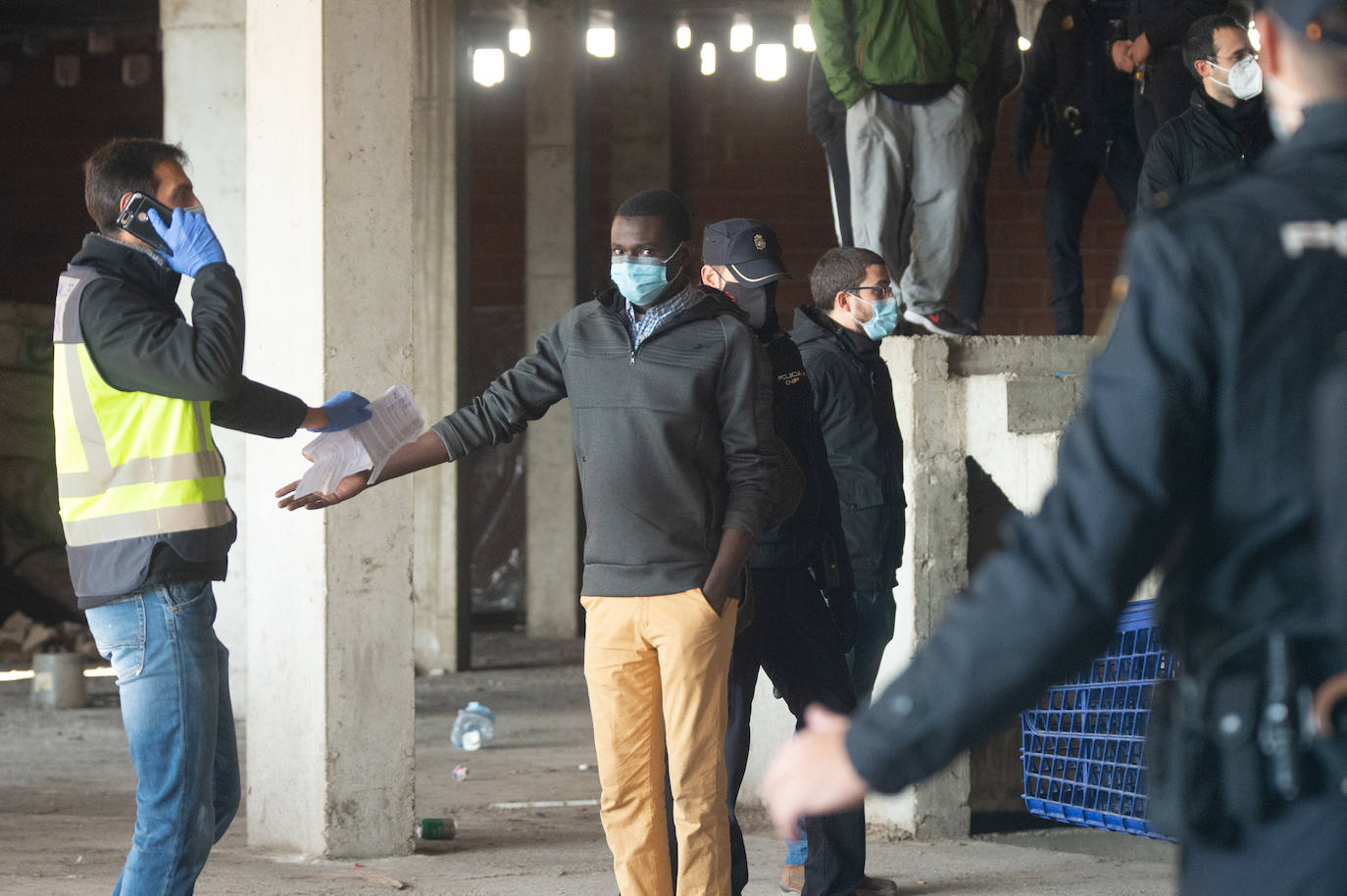 Fotos: Protestas por el desalojo de un edificio ocupado en el barrio murciano de San Pío