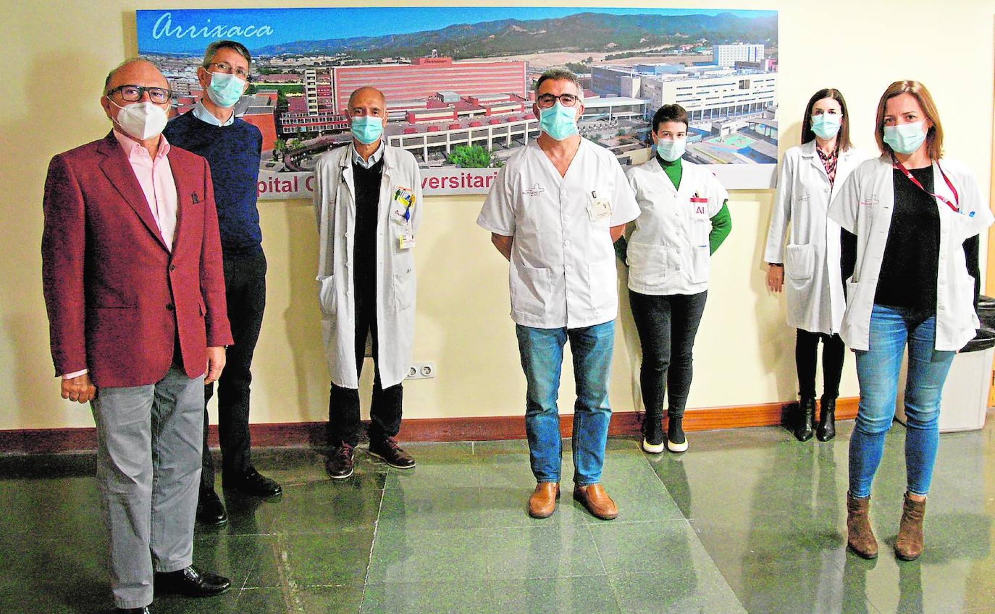 Equipo de doctores del proyecto del Hospital Virgen de la Arrixaca.