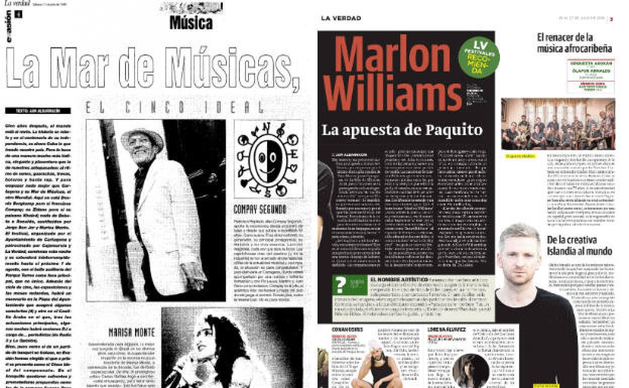 11/07/1998 || 19/07/2019. Se cumplen 25 años de la primera edición de La Mar de Músicas, el festival que se iba a convertir en uno de los eventos culturales decisivos de la Región.