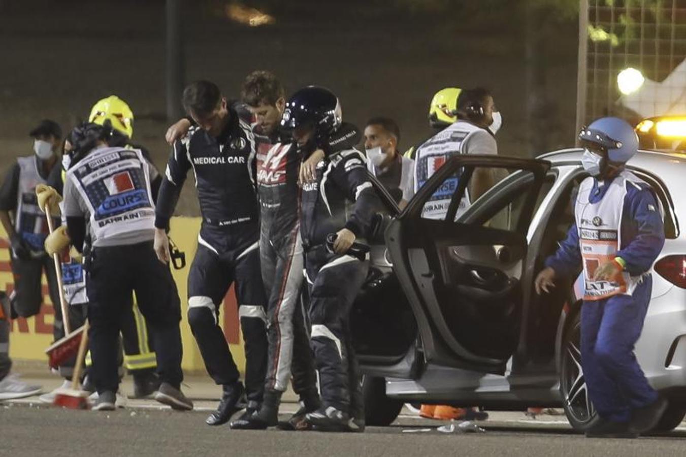 Fotos: Las impactantes imágenes del accidente de Grosjean