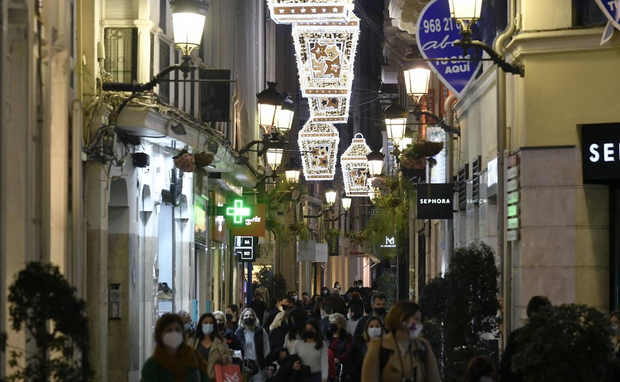 Luces de Navidad en Murcia, este fin de semana.
