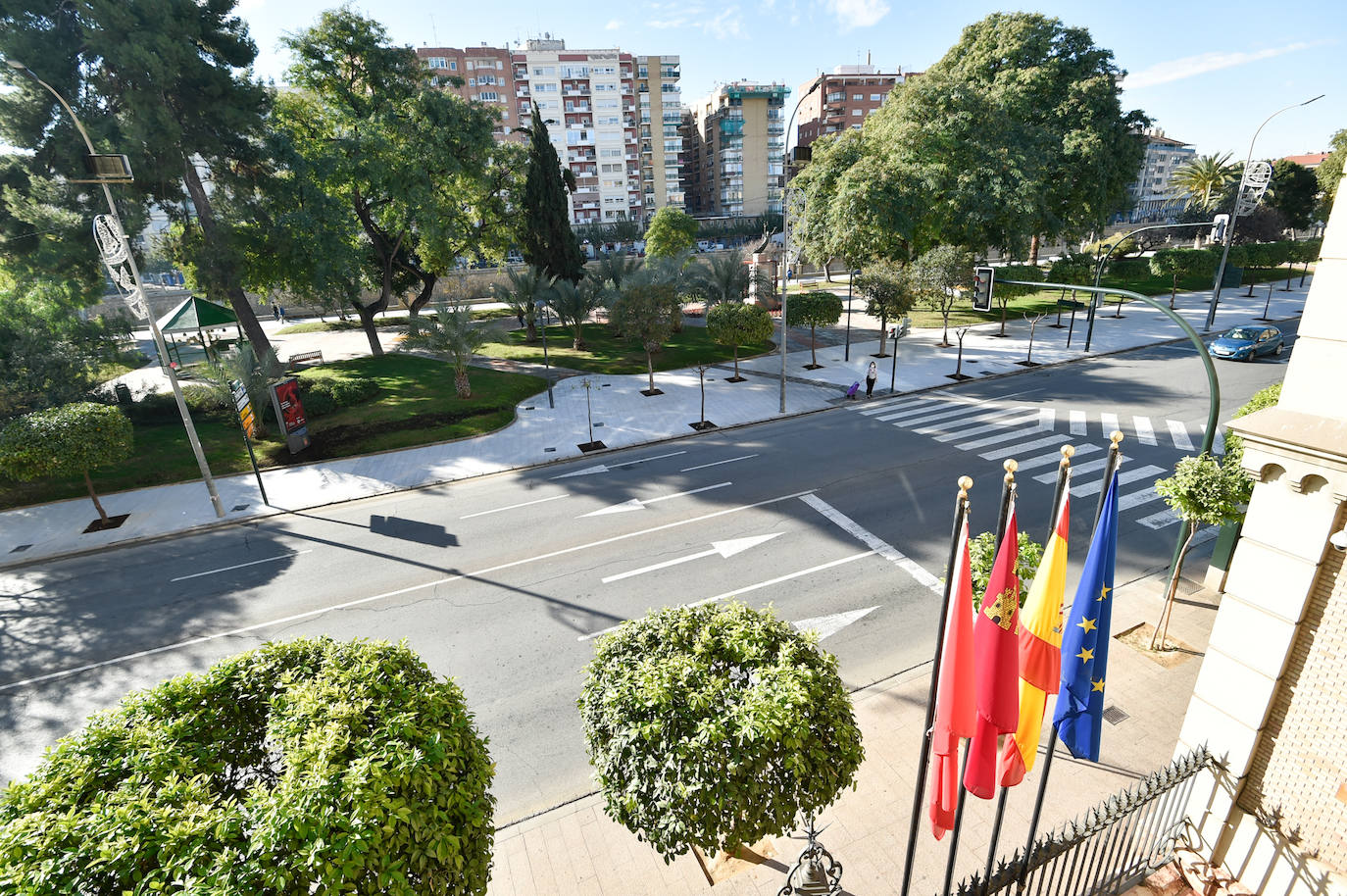 Fotos: El jardín Teniente Flomesta de Murcia estrena zonas de recreo y descanso