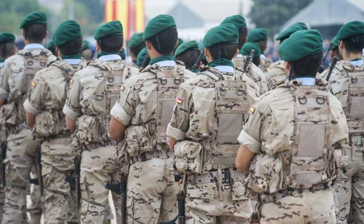 Militares de la base de Alcantarilla, en una imagen de archivo.