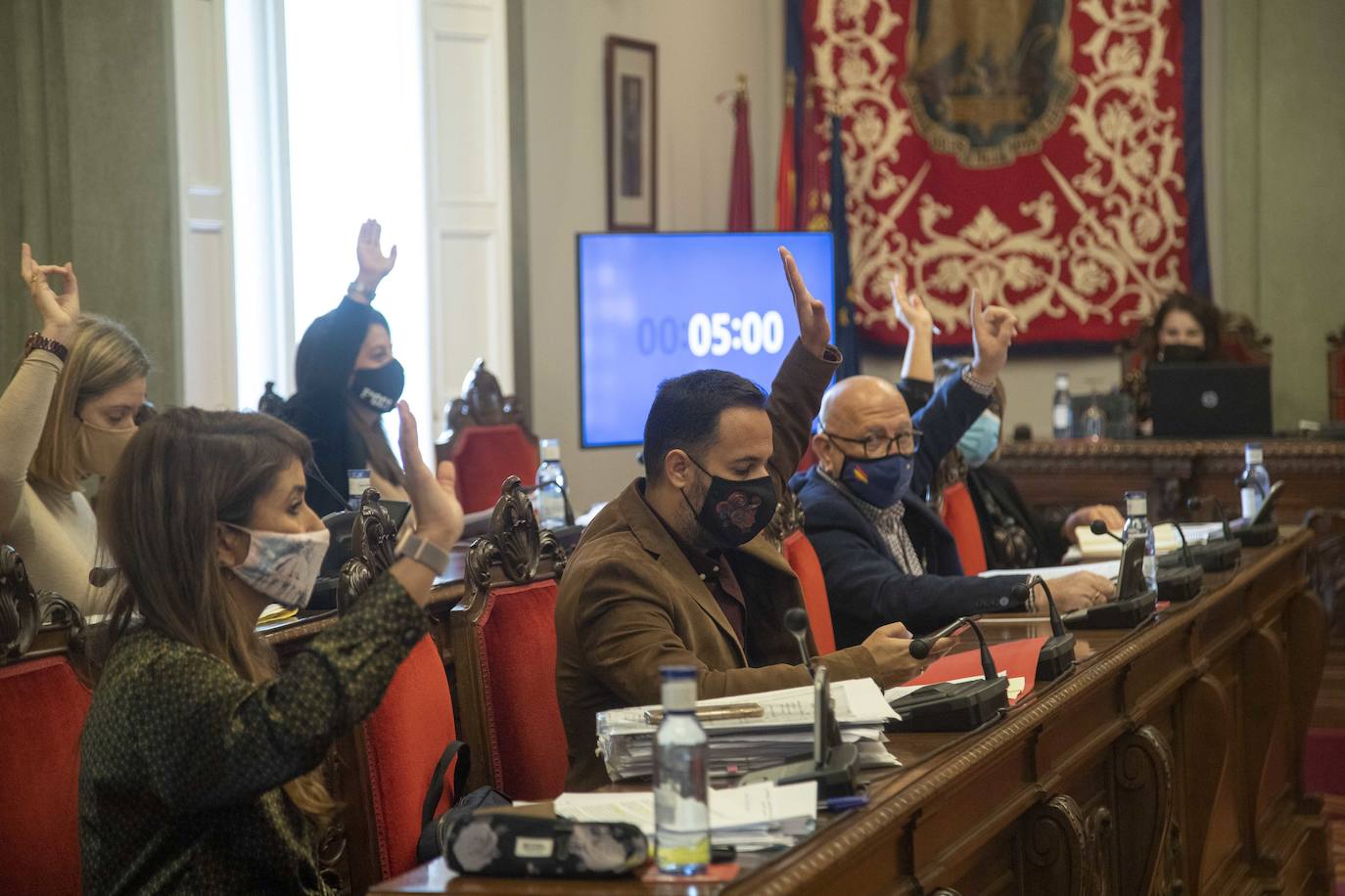 Fotos: Pleno del Ayuntamiento de Cartagena del jueves 17 de diciembrede 2020