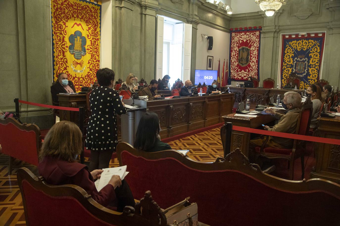 Fotos: Pleno del Ayuntamiento de Cartagena del jueves 17 de diciembrede 2020