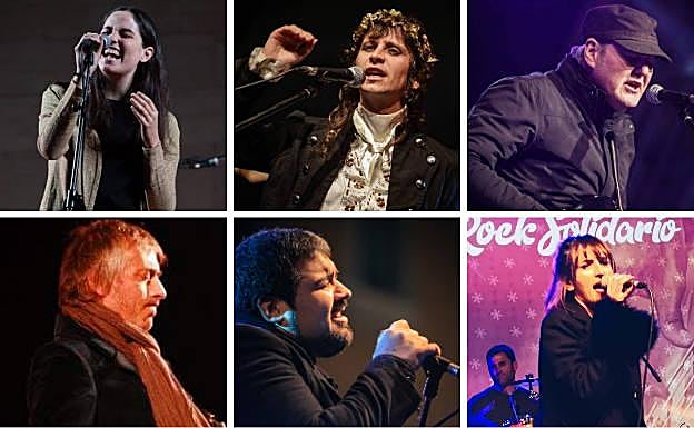 Carmen Alarcón, David Morett, Fernando Rubio, Joaquín Talismán, Francis Sarabia, y Saray, el resto de artistas que participan en el festival.