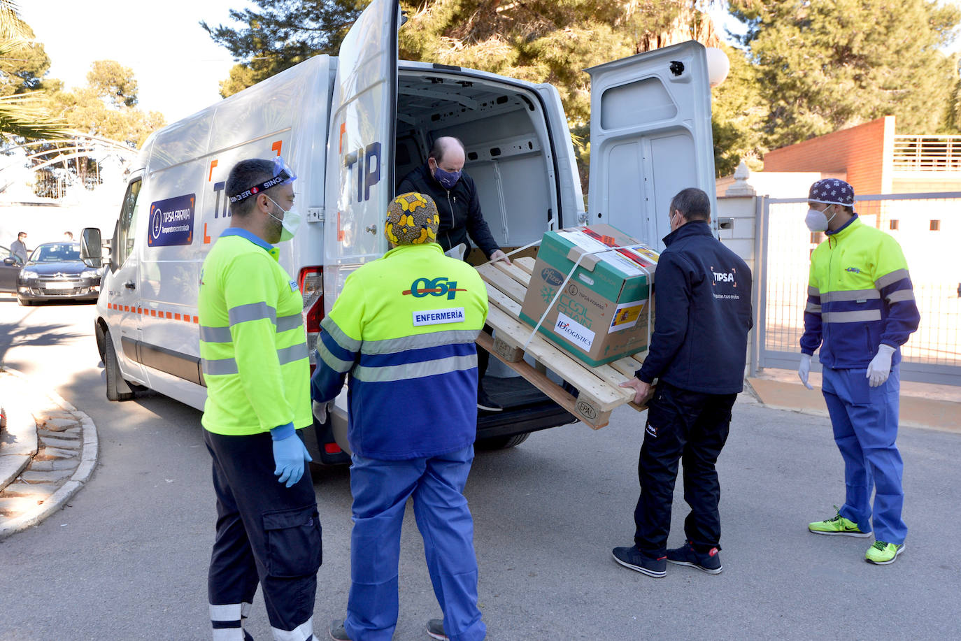 Fotos: La vacuna contra el coronavirus llega a la Región de Murcia