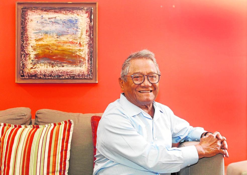 El maestro del bolero, Armando Manzanero, durante una entrevista en Murcia en 2018 con motivo de Murcia Romántica. 