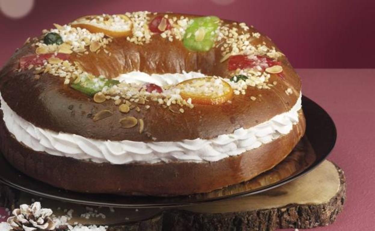 Un roscón de Reyes en una foto de archivo.