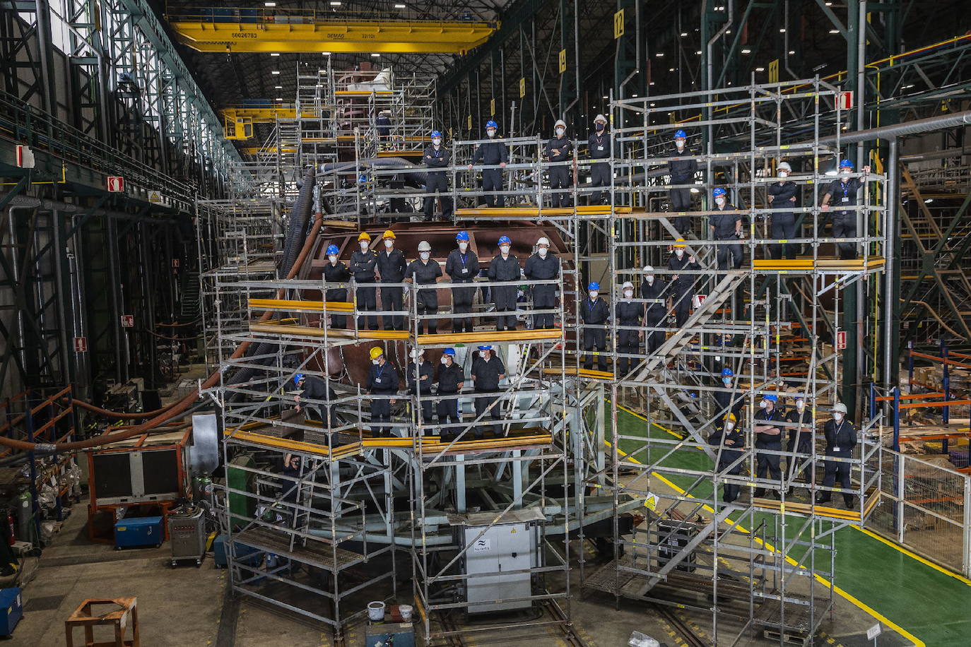 05-07-2020. Listos para poner a flote el S-81 en Navantia. 