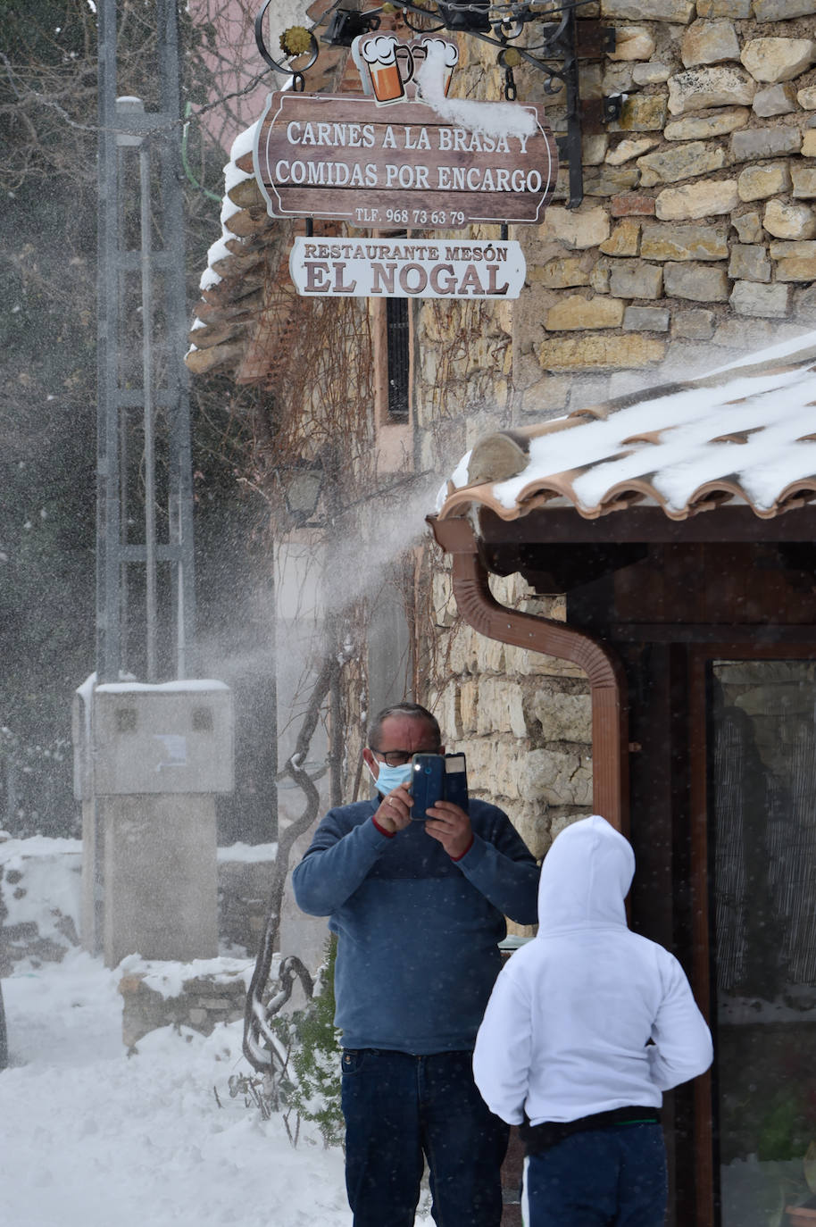 Fotos: El 2021 llega con nieve a Moratalla y Caravaca