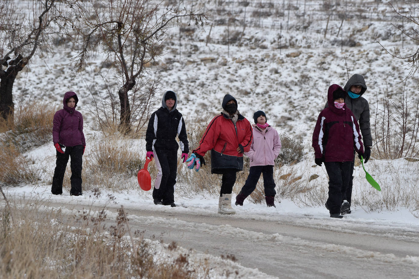 Fotos: El 2021 llega con nieve a Moratalla y Caravaca