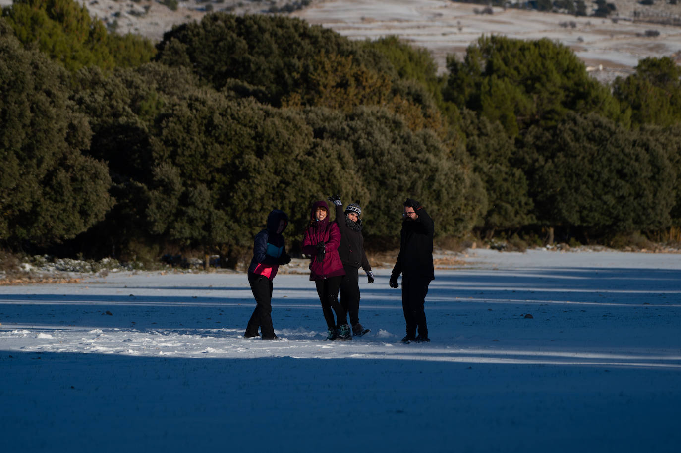 Fotos: El 2021 llega con nieve a Moratalla y Caravaca