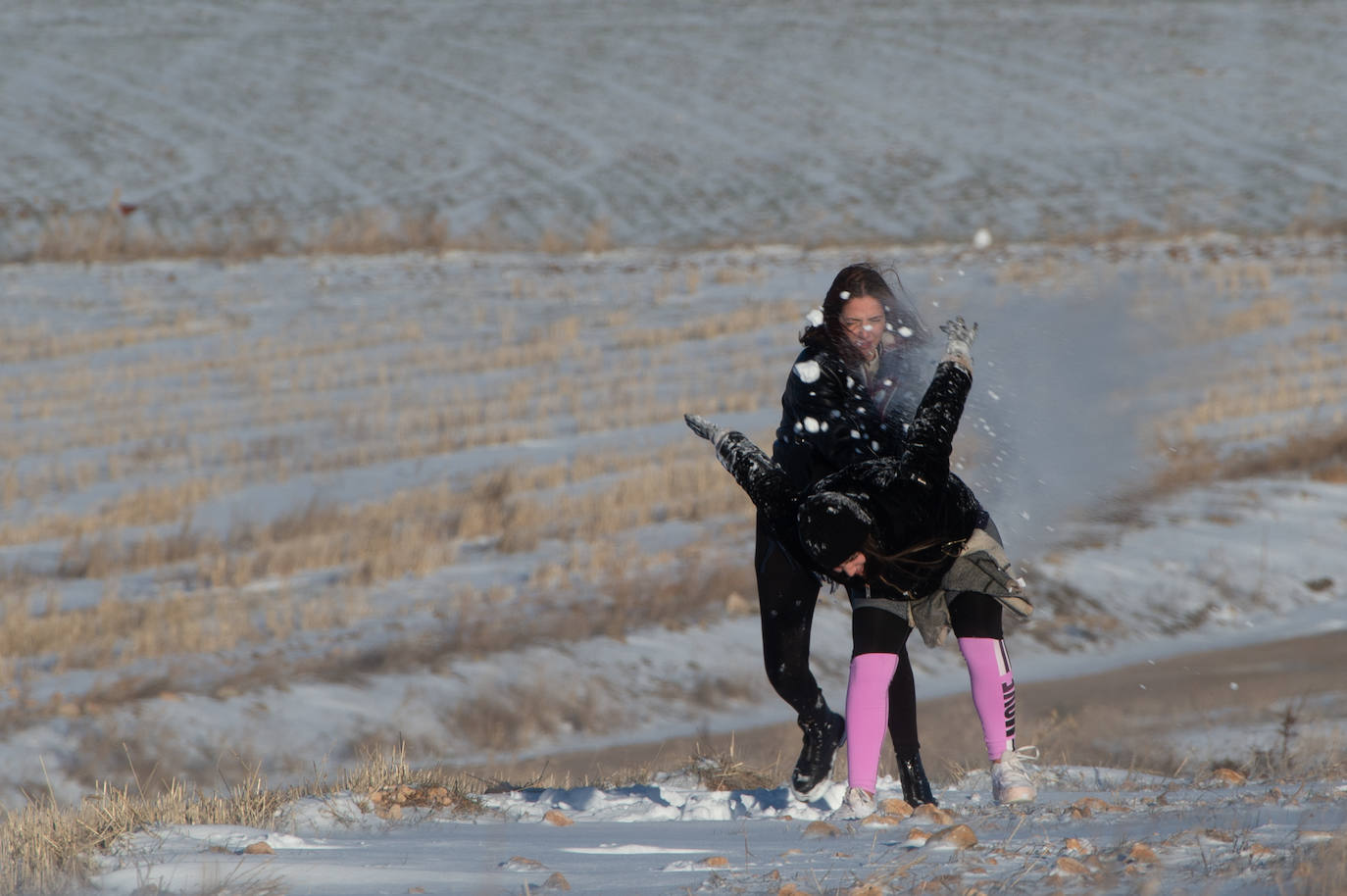 Fotos: El 2021 llega con nieve a Moratalla y Caravaca