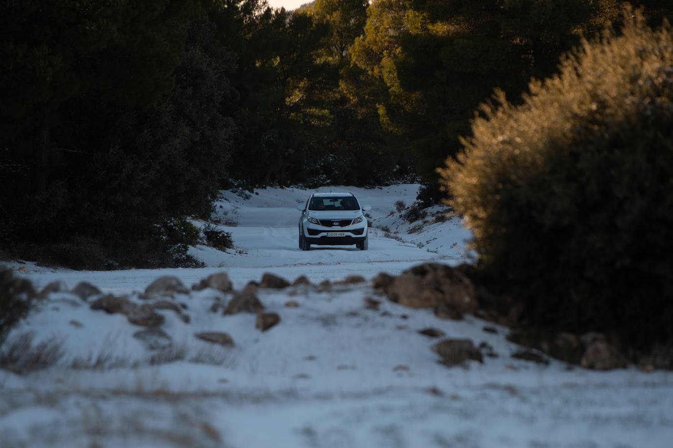 Fotos: El 2021 llega con nieve a Moratalla y Caravaca