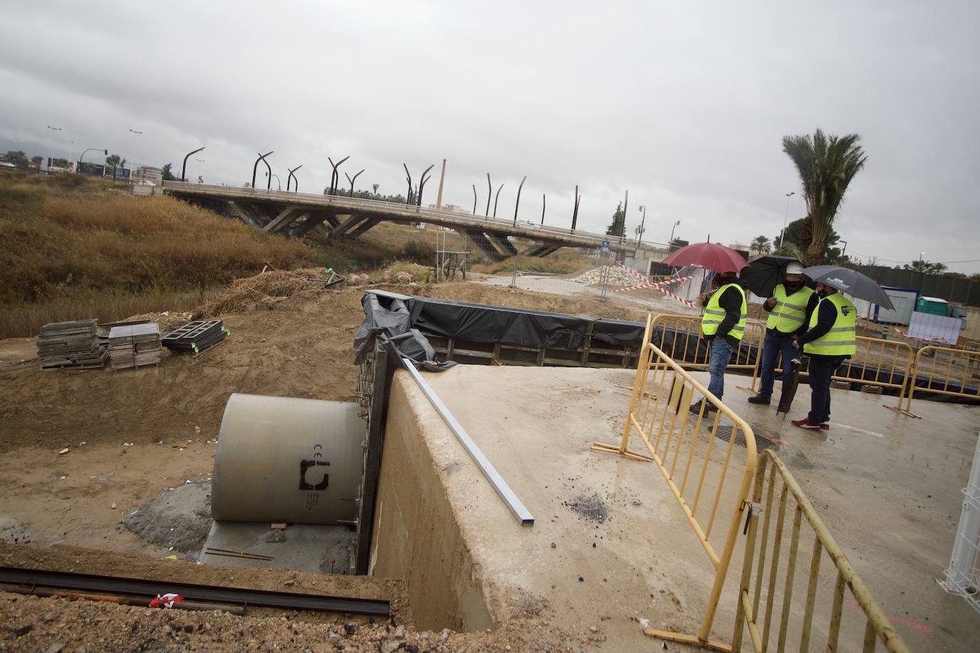 Fotos: Un nuevo colector paliará las inundaciones en el cinturón de pedanías del norte y el este de Murcia