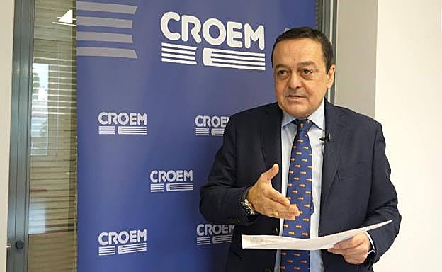El presidente de Croem, José Mª Albarracín. 