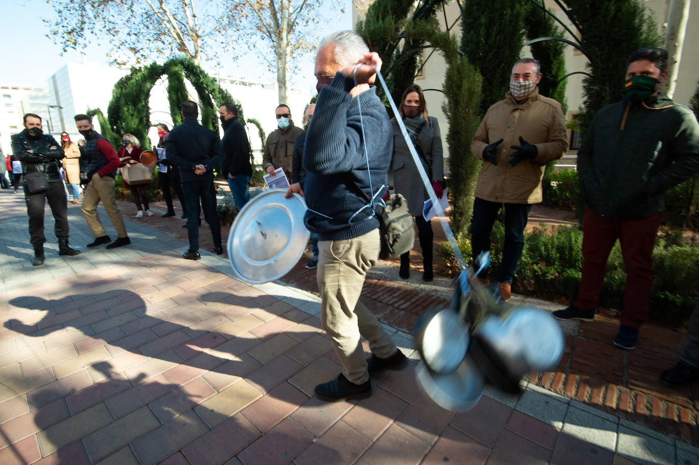 Fotos: Protesta de los hosteleros este jueves en San Esteban