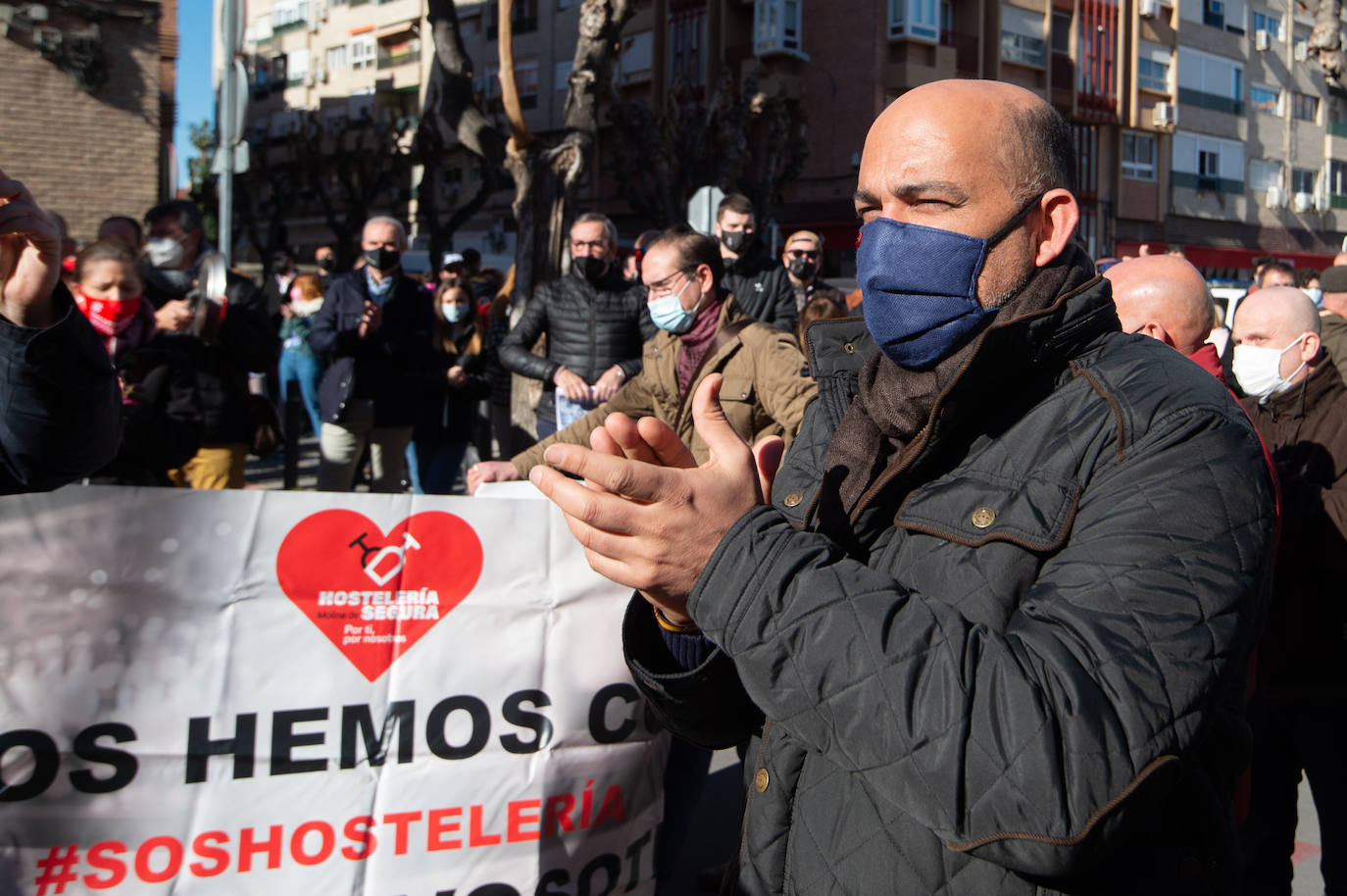 Fotos: Protesta de los hosteleros este jueves en San Esteban