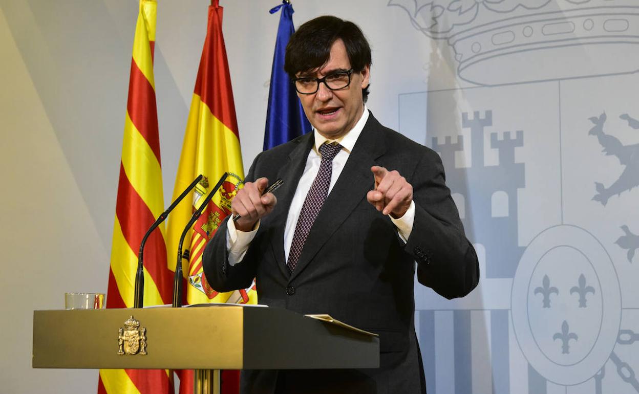 El ministro de Sanidad, Salvador Illa. 