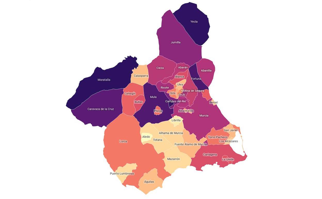 Incidencia por municipios.