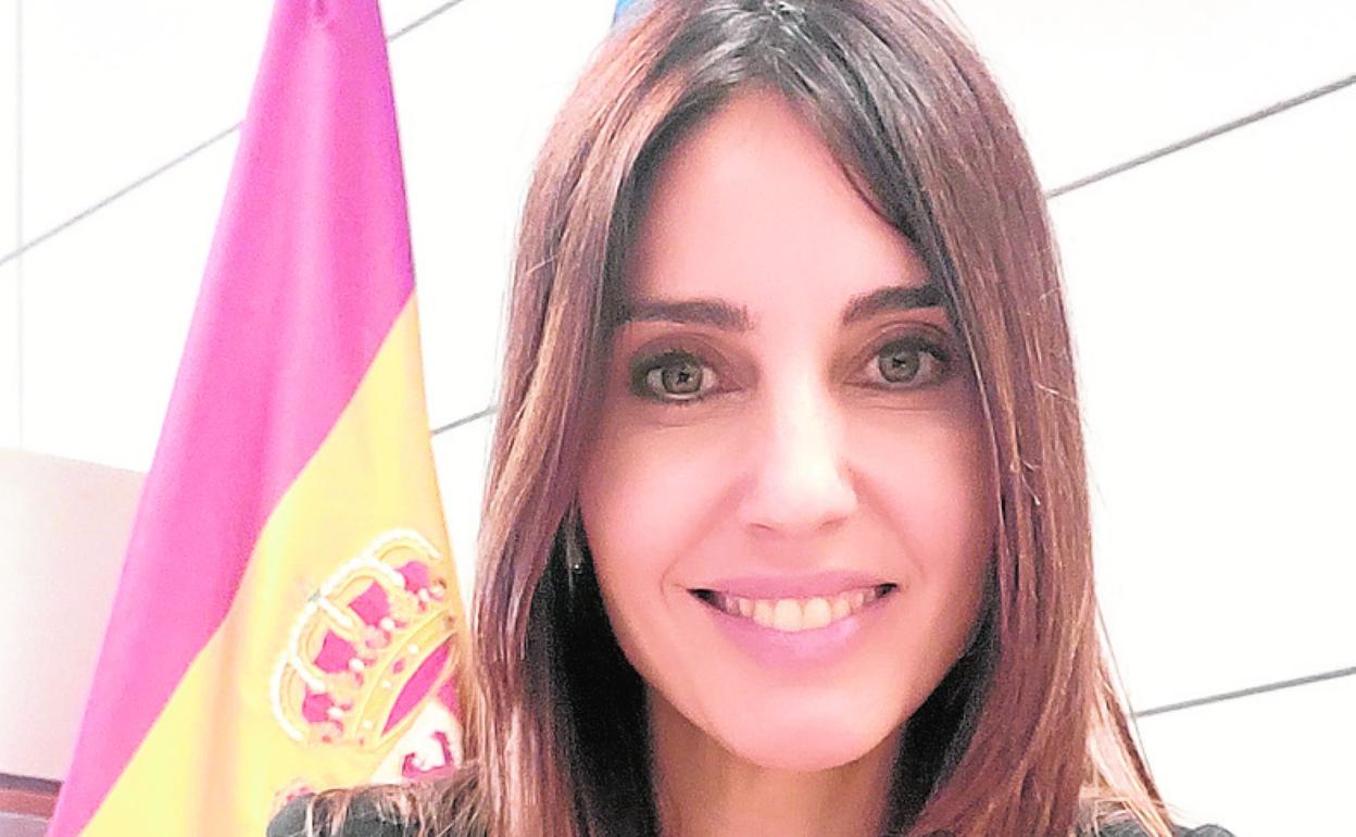 Juana López Pagán, en su despacho del Ministerio. 