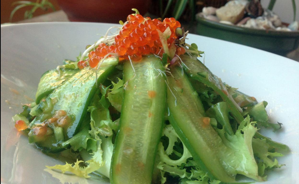 Ensalada de minipepinos