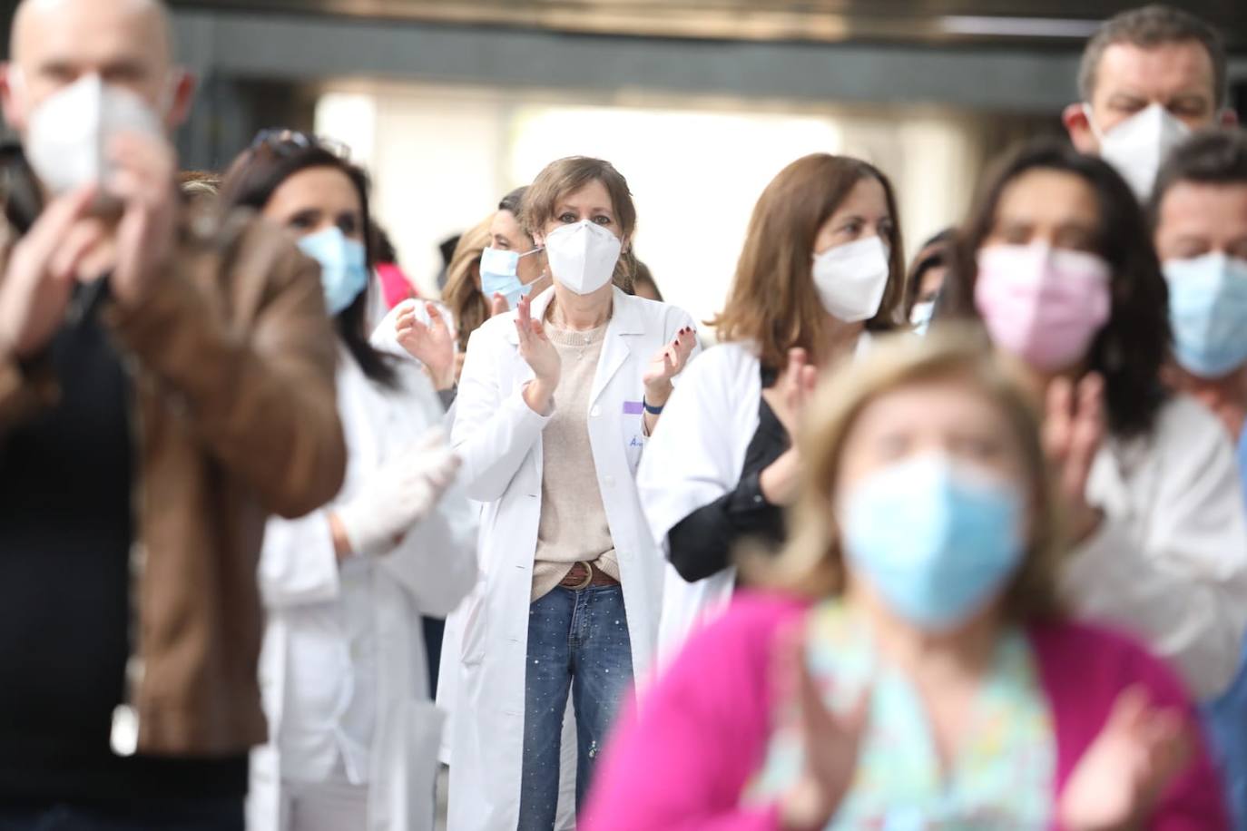 Fotos: Quinto días de protestas en el hospital de Lorca por los retrasos en las vacunas
