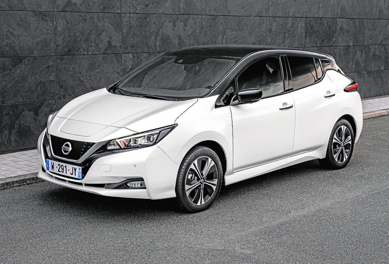 El patrón Kumiko del LEAF10 cubre los retrovisores exteriores, el techo y el maletero. 