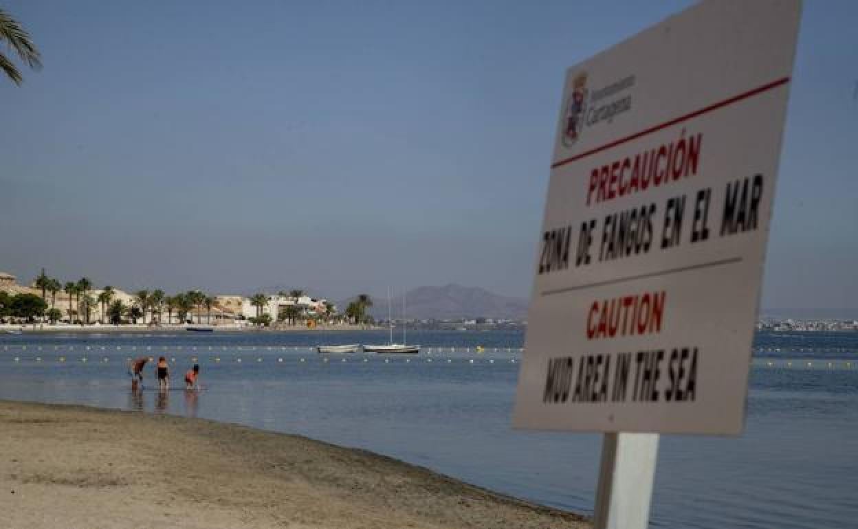 El Mar Menor en Los Urrutias en una fotografía hecha el verano pasado.