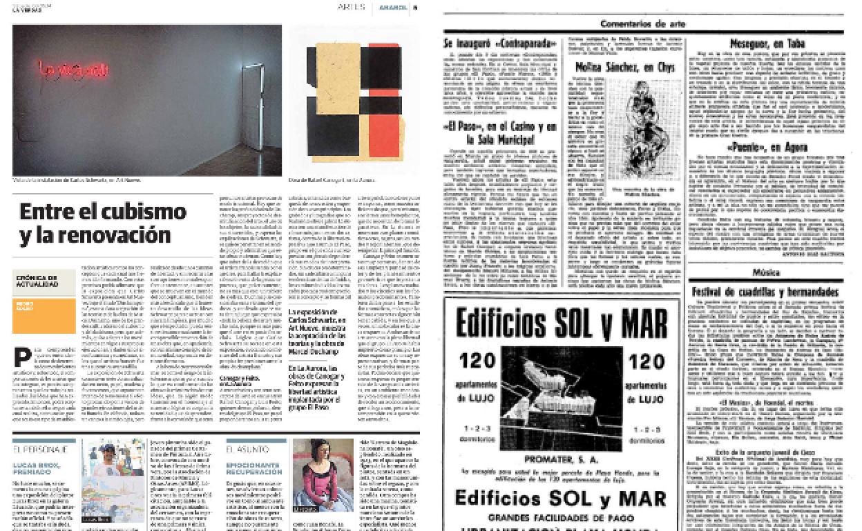 13/4/1980 03/05/2014 Pedro Soler recordaba en 2014 el papel preponderante de Canogar y Feito, con motivo de la exposición en La Aurora, por su búsqueda de la renovación.