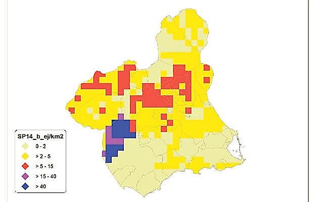 En todas partes. Estimación de ejemplares de zorros según el mapa cinegético de Medio Natural y evolución estimada de su población