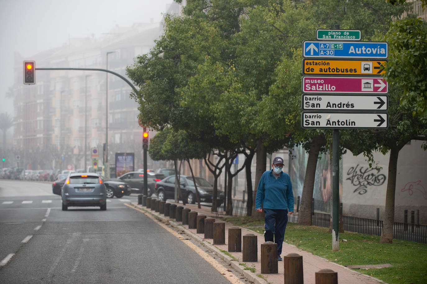 Fotos: Murcia amanece cubierta de niebla