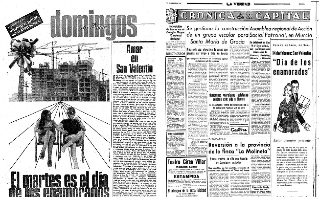 13/2/1961Un anuncio de Galerías Preciados invitaba a hacer un obsequio como «una prueba más» de amor por el Día de San Valentín «con el prestigio de nuestra etiqueta»