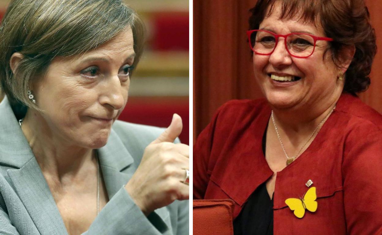 Carme Forcadell y Dolors Bassa.