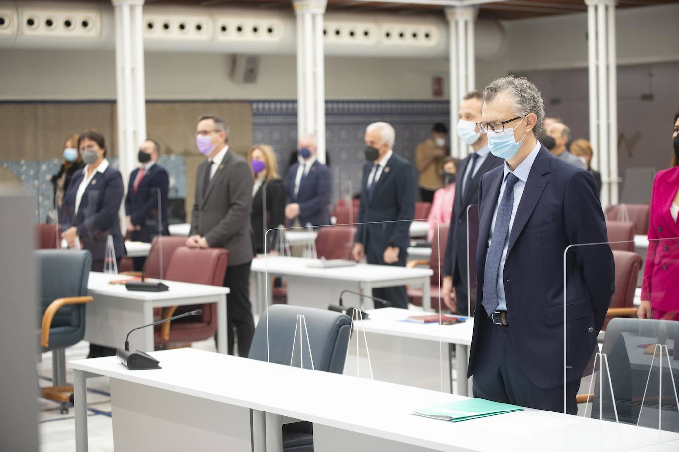 Fotos: Primera comparecencia en la Asamblea del consejero de Salud