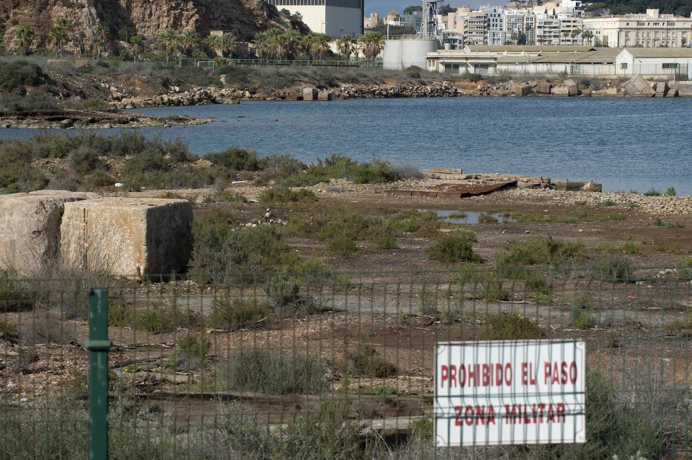 Fotos: Defensa cede el Espalmador para crear zonas de ocio, deportivas y culturales en Cartagena en 2022