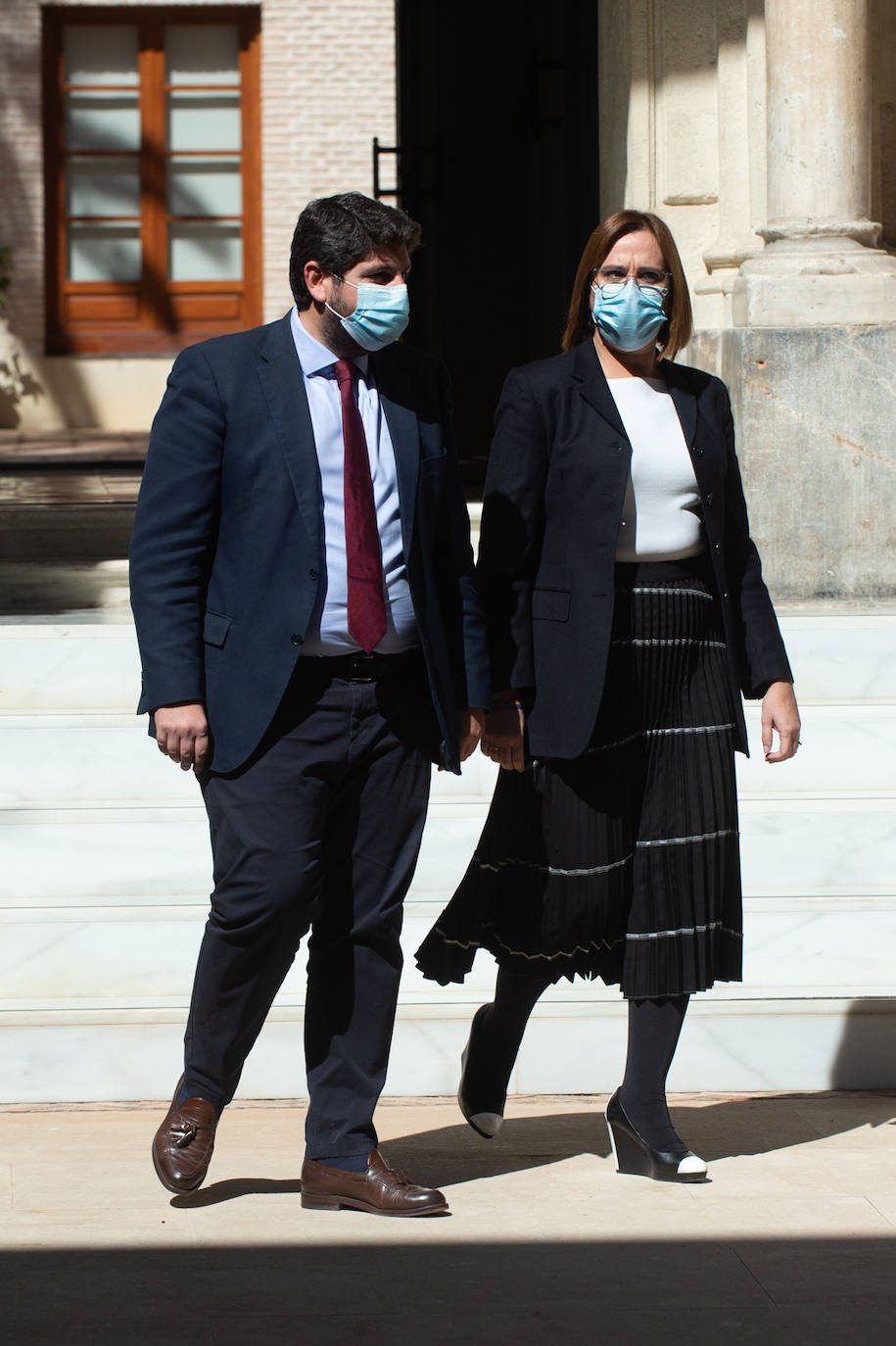 Fotos: Miras y Franco explican el acuerdo alcanzado para desactivar la moción de censura presentada por Ciudadanos y PSOE