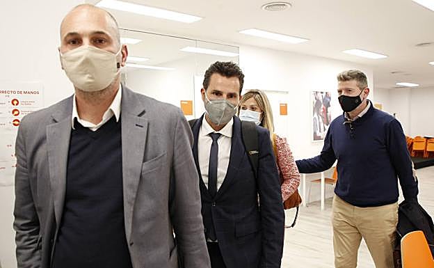 Los ediles de Cs en Murcia, Pedro García Rex, Mario Gómez, Paqui Pérez y Juan F. Hernández, al presentar la moción.