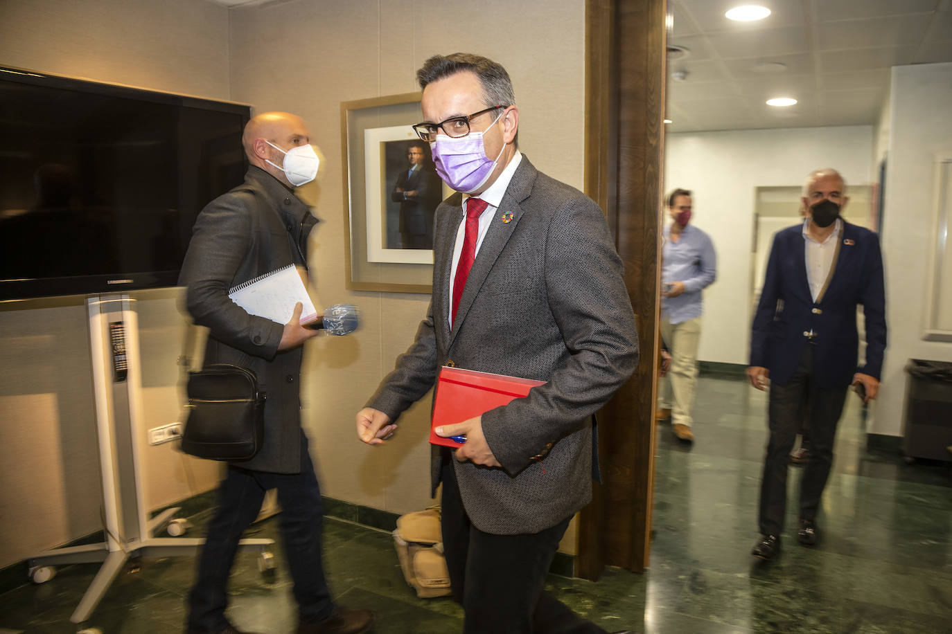 Fotos: Junta de Portavoces en la Asamblea regional, este lunes